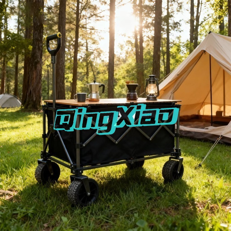 Outdoor Camping Trolley - รถเข็นพับได้ไฟฟ้าสำหรับแคมป์ปิ้ง พกพาสะดวก ใช้สำหรับปิกนิกกลางแจ้ง มีล้อสำหรับซื้อของ ขนย้ายสัมภาระขนาดใหญ่