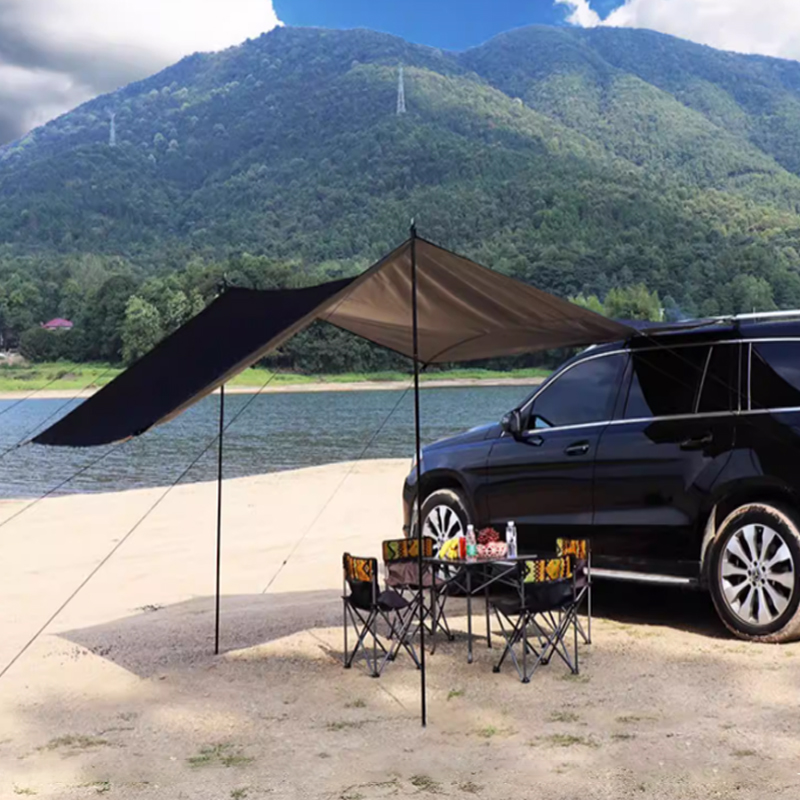 Outdoor Camping Van Tent - เต็นท์กันแดดแบบพับเก็บได้สำหรับรถยนต์ SUV รถบรรทุก รถตู้ – หลังคาคลุมสำหรับตั้งแคมป์กลางแจ้งแบบพกพา