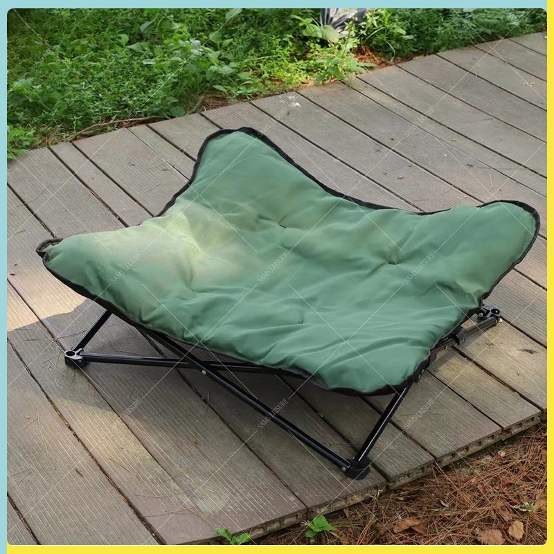 Outdoor Camping Dog Bed - เตียงพับได้สำหรับสัตว์เลี้ยง พกพาสะดวก ใช้สำหรับตั้งแคมป์ เดินทาง ที่นอนสุนัขแบบซักได้ ถอดประกอบได้