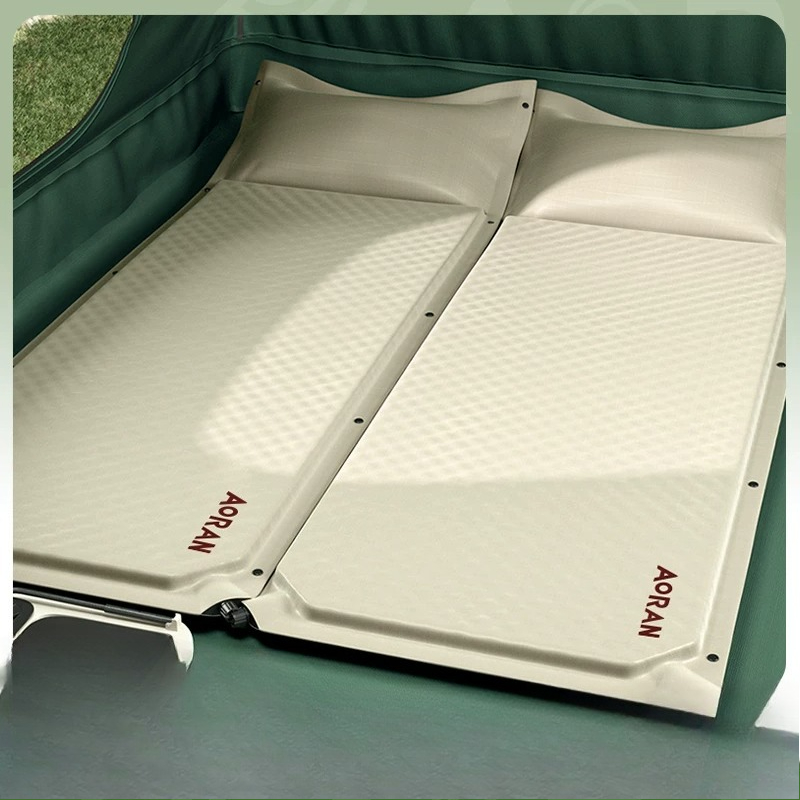 Bed Outdoor Camping - ที่นอนลมแบบพองลมเอง สำหรับตั้งแคมป์กลางแจ้ง กันน้ำ แผ่นรองนอนเดี่ยว เตียงลมในเต็นท์ เบาะรองนอนสำหรับใช้ในบ้าน