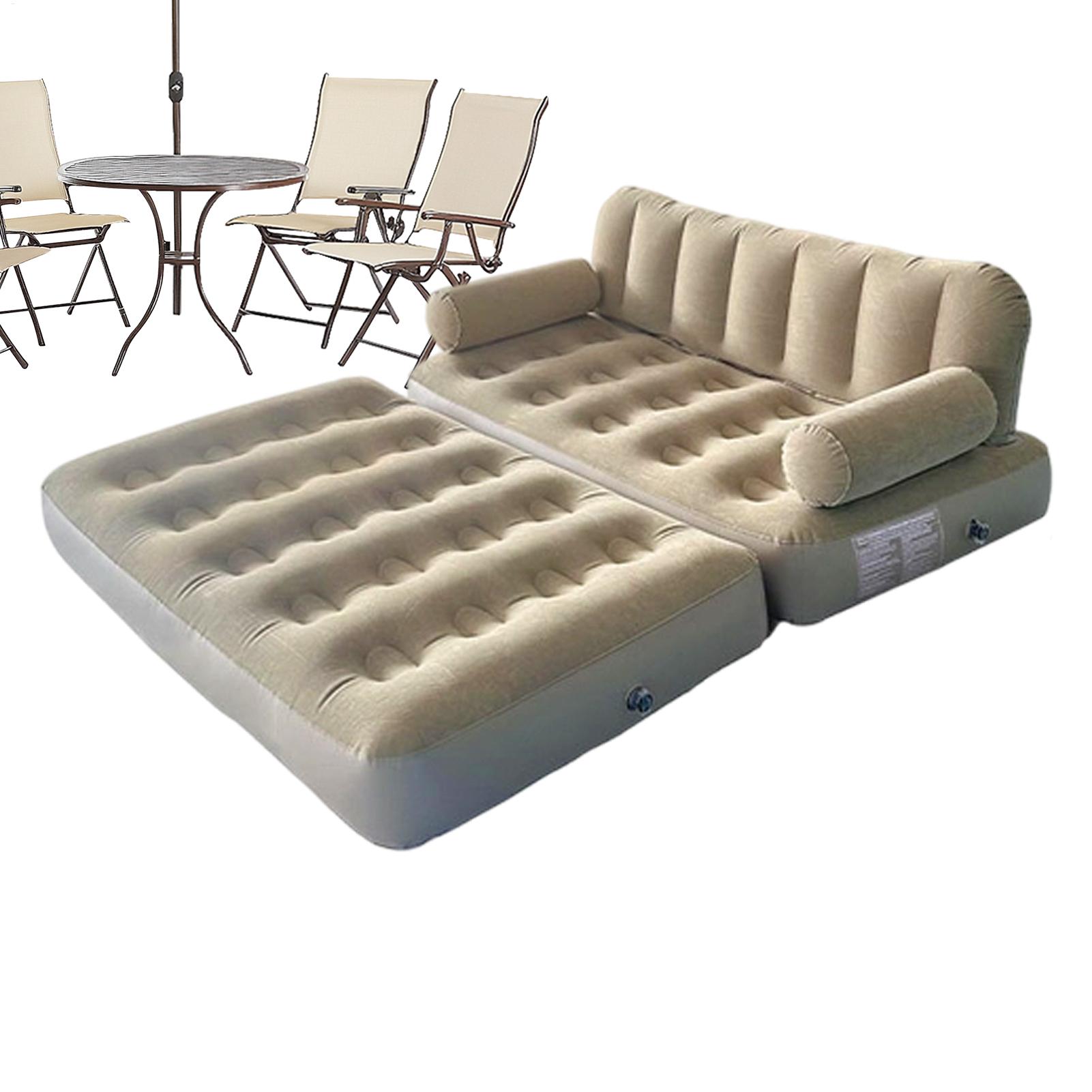 Bed Outdoor Camping - โซฟาเป่าลมพร้อมปั๊มลม เตียงพับได้ โซฟาเป่าลมสำหรับตั้งแคมป์ สำหรับกิจกรรมกลางแจ้ง ชายหาด ท่องเที่ยว