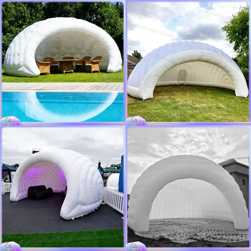 Outdoor Camping Exhibition - เต็นท์โดมเป่าลมน้ำหนักเบา โครงสร้างแบบแอร์บีม พกพาสะดวก สำหรับตั้งแคมป์ นิทรรศการ งานปาร์ตี้