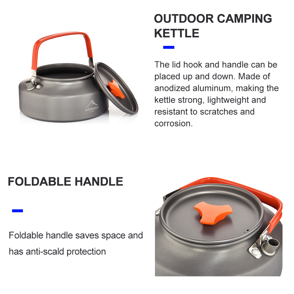 Widesea 1.1L 2L1.5L Camping กา - Outdoor Camping Dining Set บทวิจารณ์และราคา