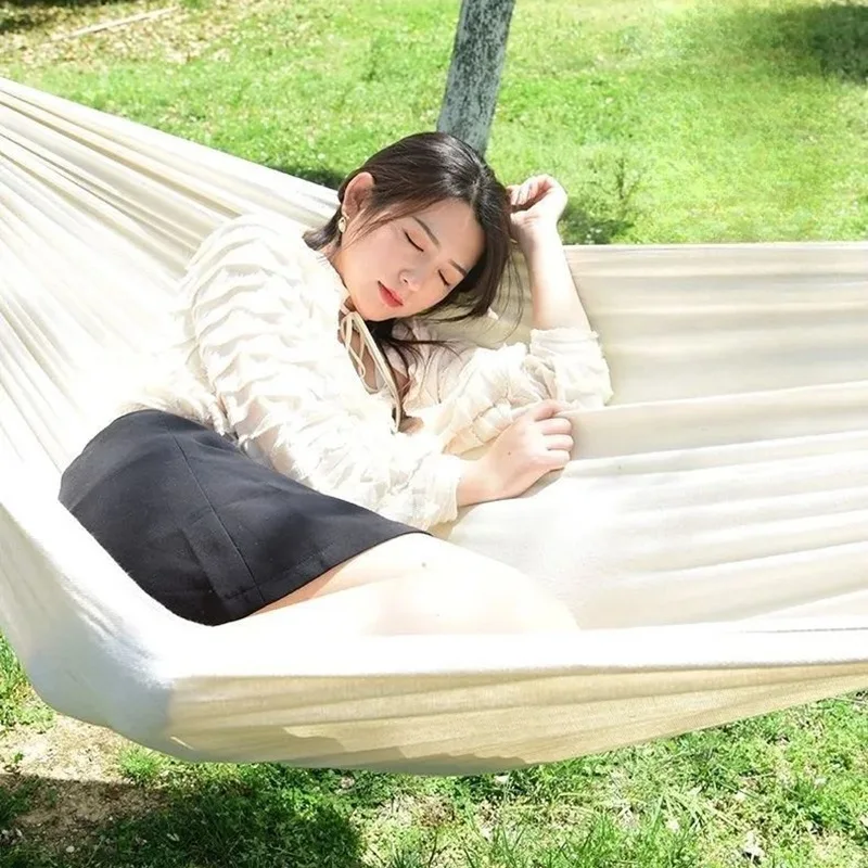 เปลญวนผ้าใบแบบไม่มีโครงไม้ สำห - Bed Outdoor Camping บทวิจารณ์และราคา