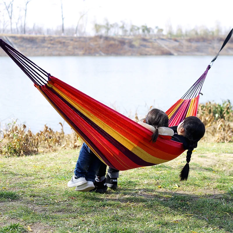 เปลญวนผ้าใบแบบไม่มีโครงไม้ สำห - Bed Outdoor Camping บทวิจารณ์และราคา