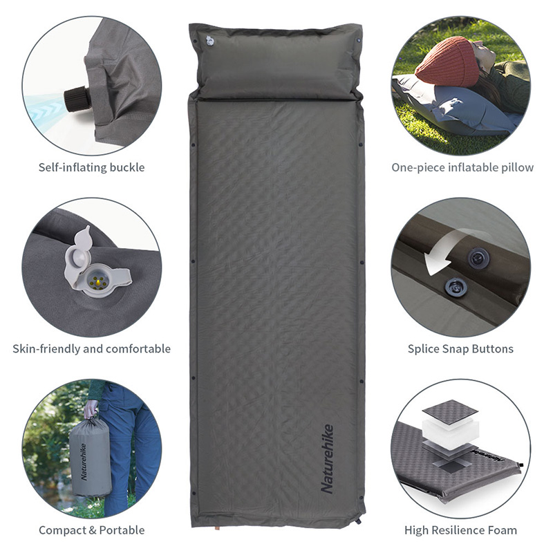 Naturehike เสื่อเป่าลม D01พองล - Outdoor Camping Rugs บทวิจารณ์และราคา