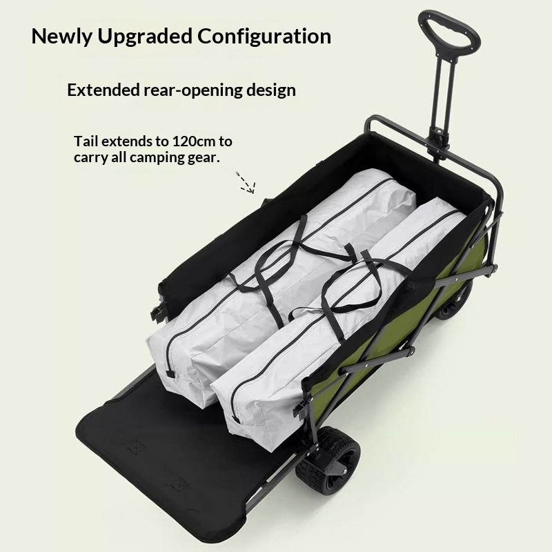รถเข็นอเนกประสงค์แบบพับได้ 4 ล - Outdoor Camping Trolley บทวิจารณ์และราคา