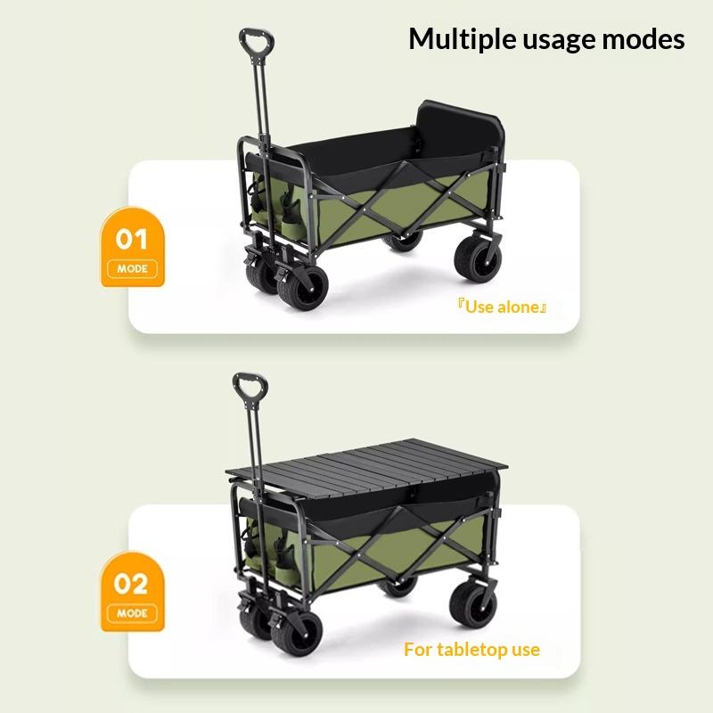 รถเข็นอเนกประสงค์แบบพับได้ 4 ล - Outdoor Camping Trolley บทวิจารณ์และราคา