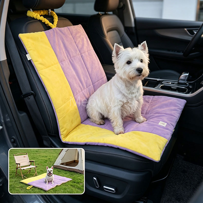 เบาะนั่งในรถสำหรับสุนัขแบบพับไ - Outdoor Camping Dog Bed บทวิจารณ์และราคา