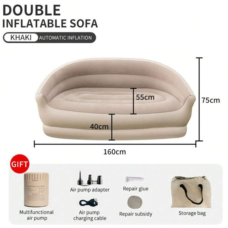 โซฟาเป่าลมอัตโนมัติสำหรับกลางแ - Bed Outdoor Camping บทวิจารณ์และราคา