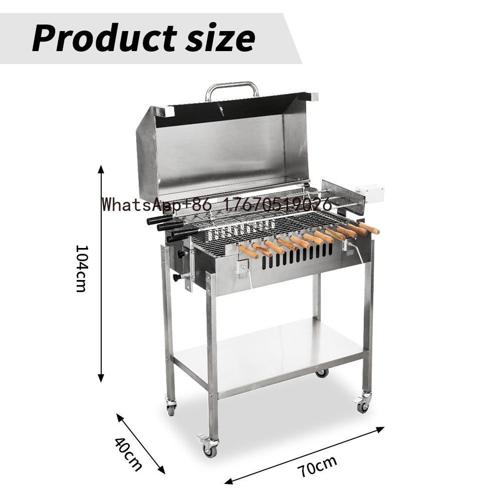 เตาบาร์บีคิวถ่านไซปรัสขนาดใหญ่ - Outdoor Camping Trolley บทวิจารณ์และราคา