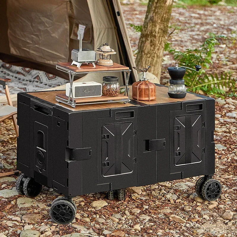รถเข็นอเนกประสงค์สำหรับแคมป์ปิ - Outdoor Camping Trolley บทวิจารณ์และราคา