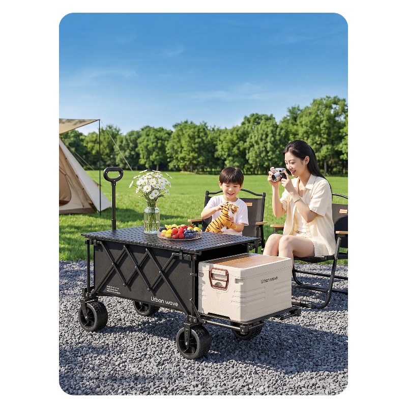 รถเข็นแคมป์ปิ้งพับได้ รถเข็นอเ - Outdoor Camping Trolley บทวิจารณ์และราคา