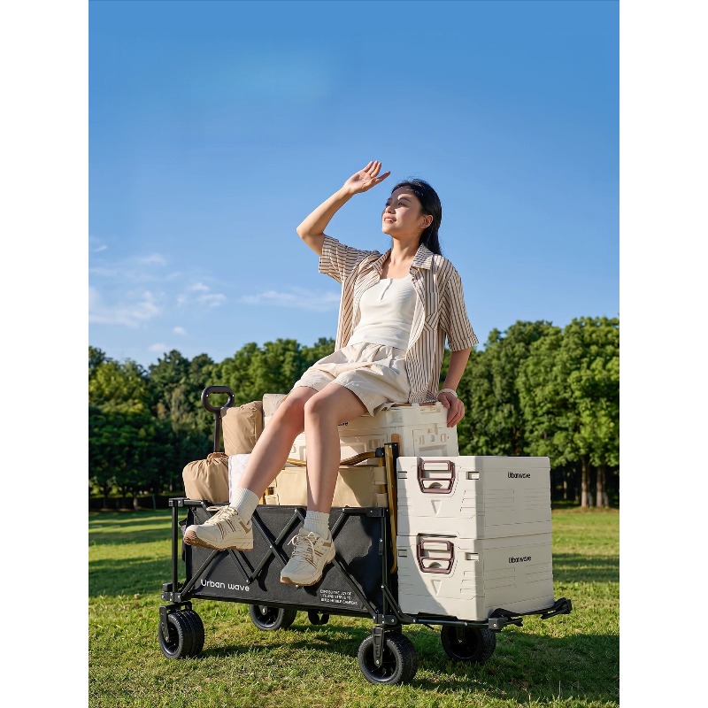 รถเข็นแคมป์ปิ้งพับได้ รถเข็นอเ - Outdoor Camping Trolley บทวิจารณ์และราคา