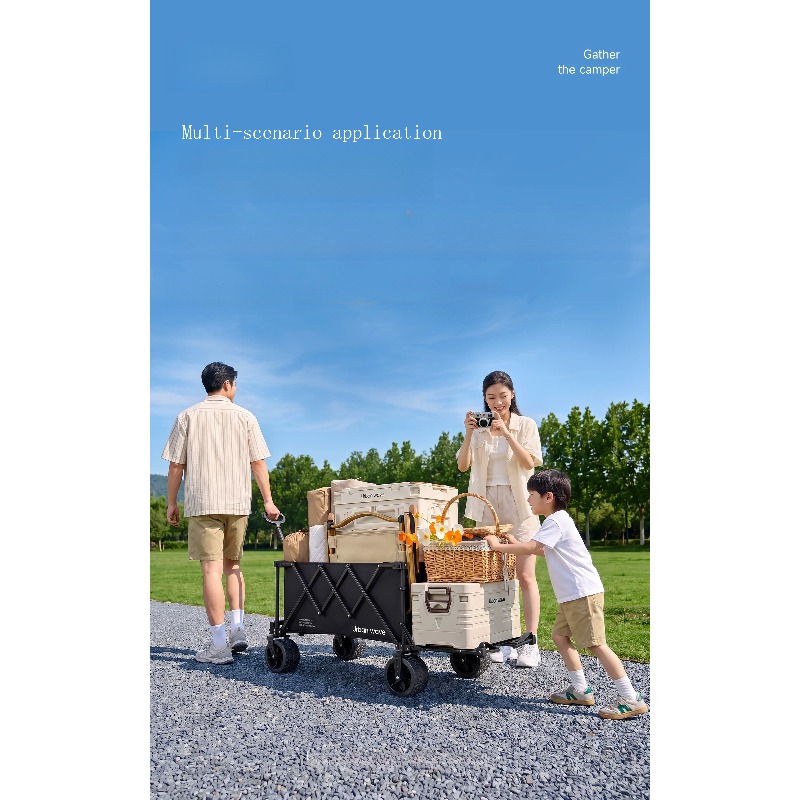 รถเข็นแคมป์ปิ้งพับได้ รถเข็นอเ - Outdoor Camping Trolley บทวิจารณ์และราคา