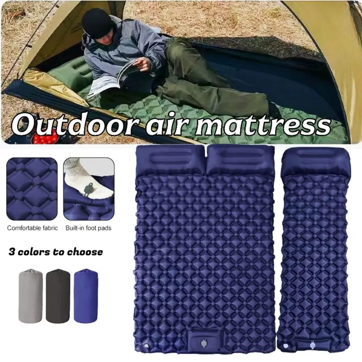 ที่นอนลมแบบเป่าลมเดี่ยวและคู่, - Outdoor Camping Rugs บทวิจารณ์และราคา