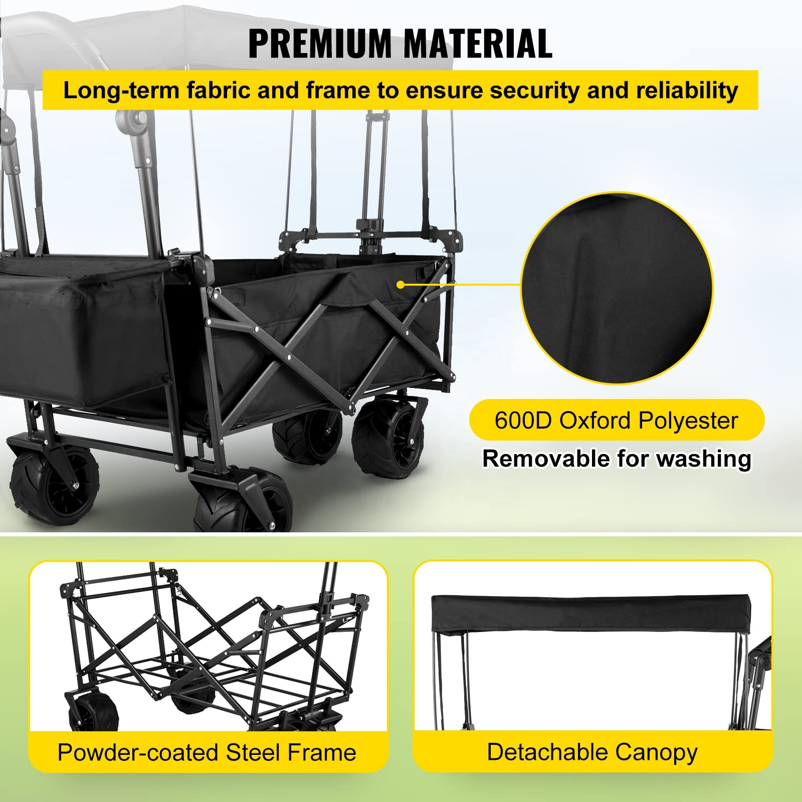 รถเข็นพับได้อเนกประสงค์สำหรับต - Outdoor Camping Trolley บทวิจารณ์และราคา