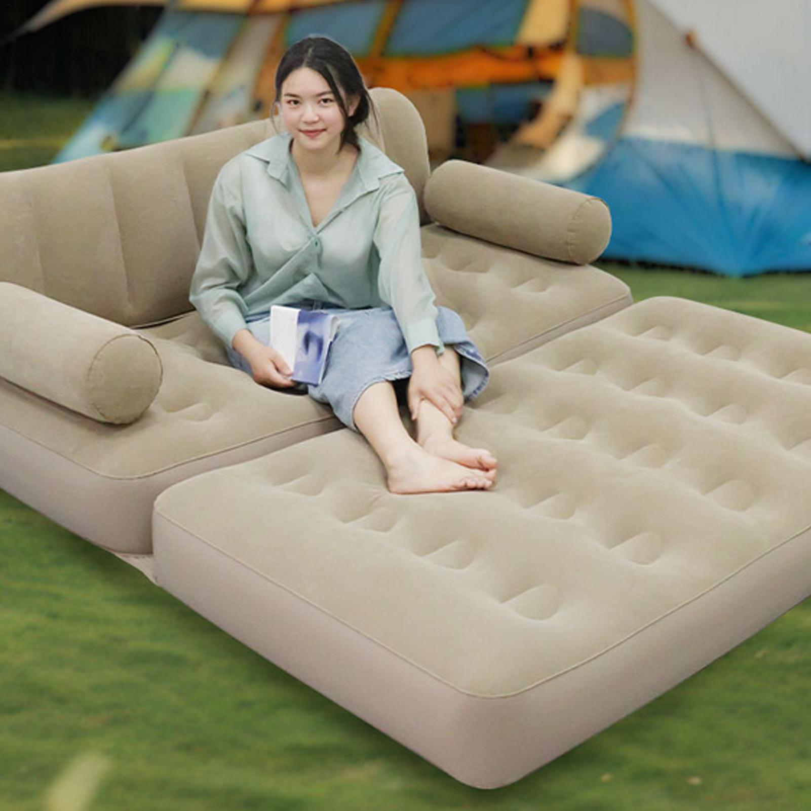โซฟาเป่าลมพร้อมปั๊มลม เตียงพับ - Bed Outdoor Camping บทวิจารณ์และราคา