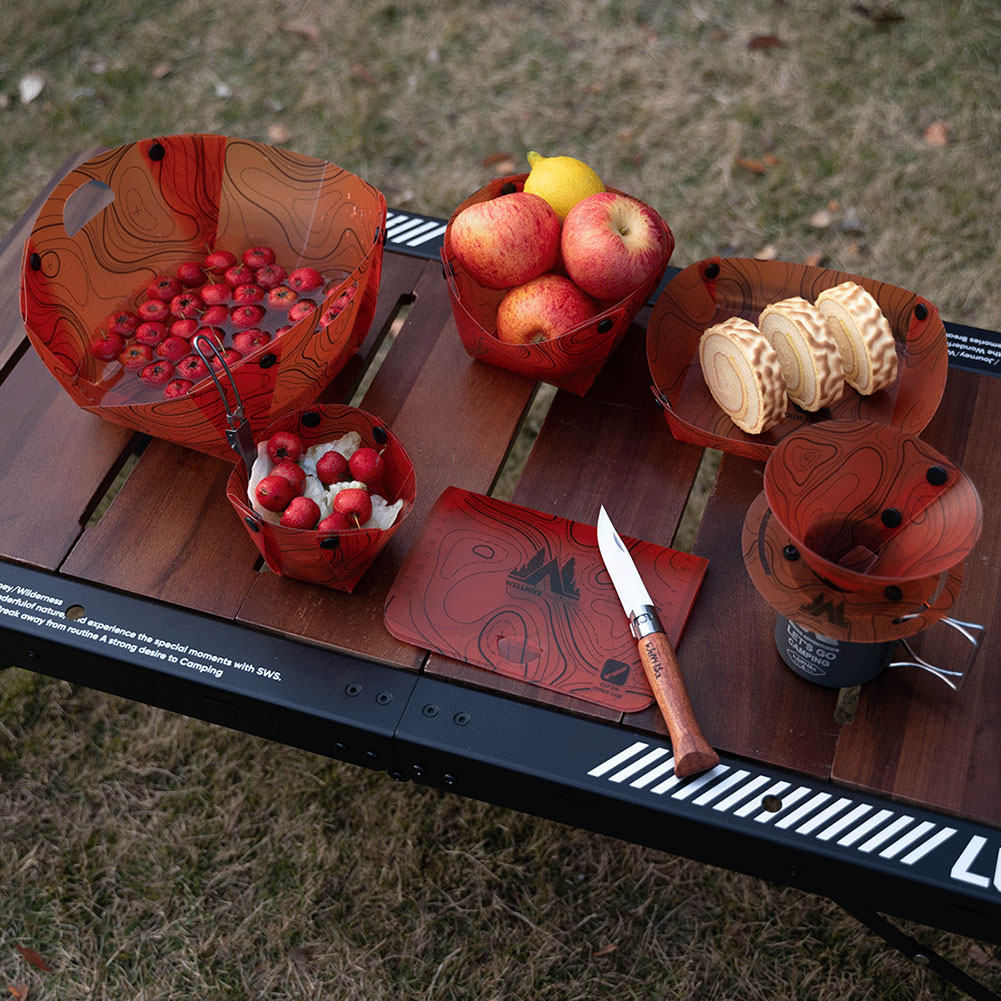 ชุดภาชนะพับได้น้ำหนักเบาสำหรับ - Outdoor Camping Dining Set บทวิจารณ์และราคา