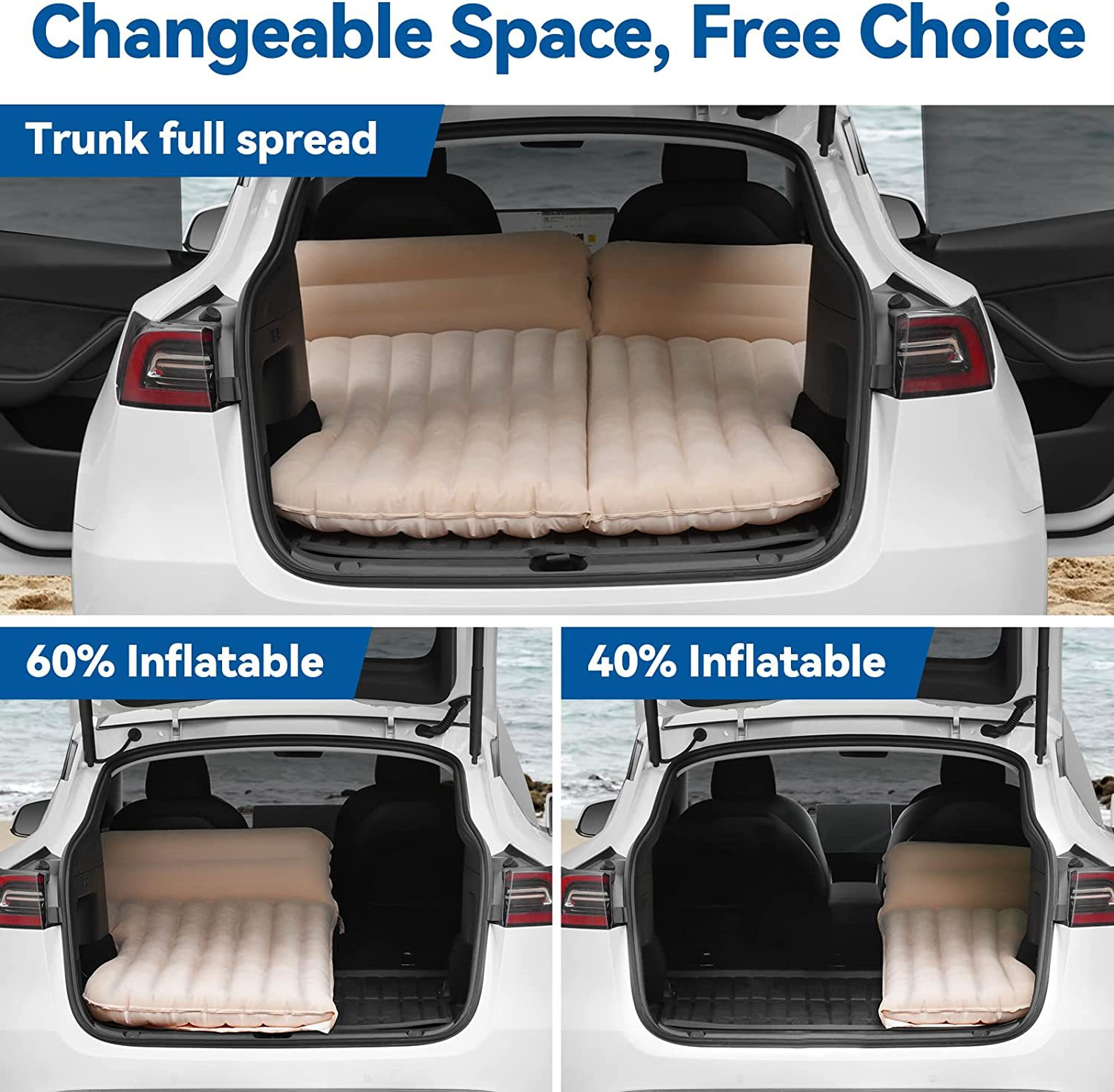 รถInflatableเตียงสําหรับTeslaร - Bed Outdoor Camping บทวิจารณ์และราคา