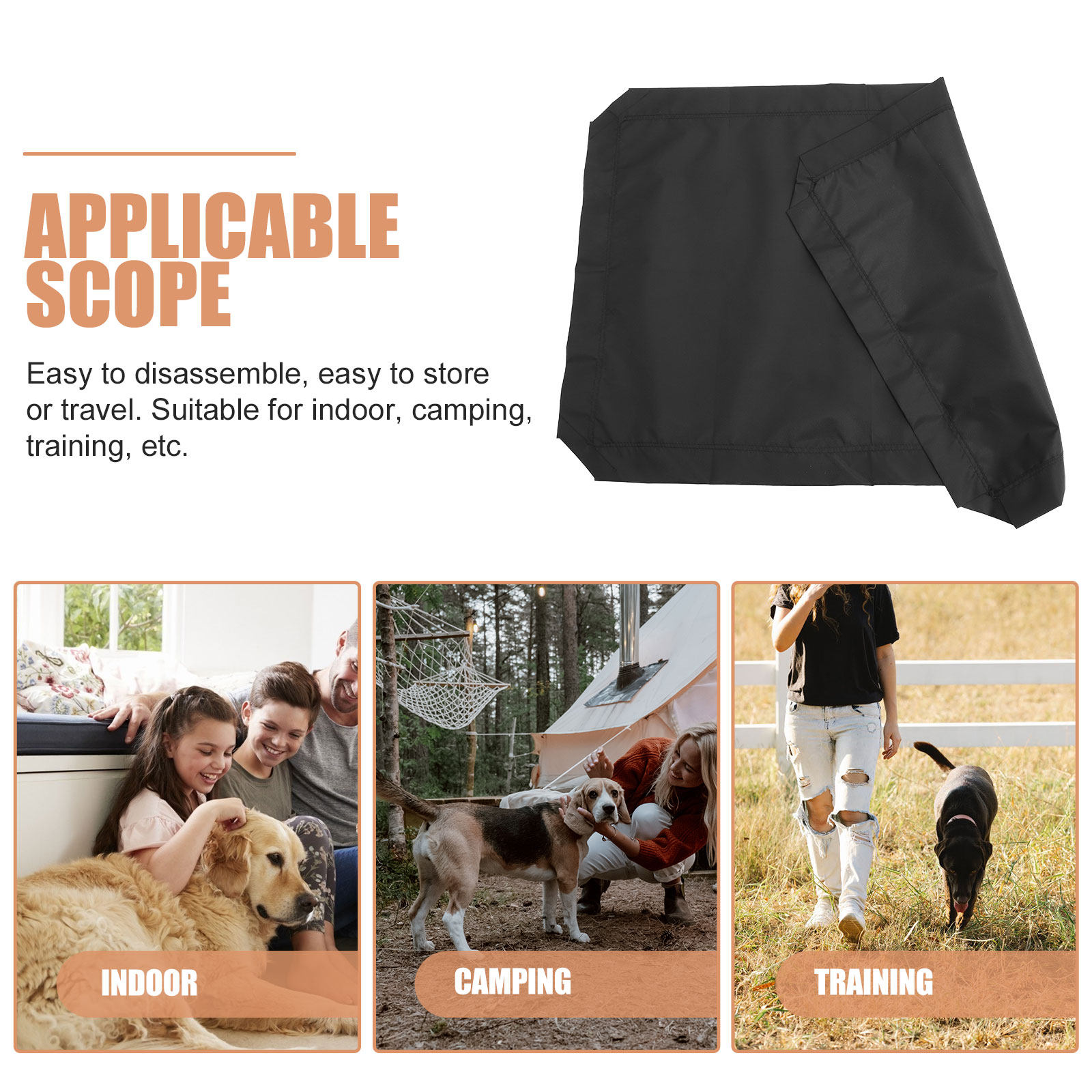 ผ้าคลุมเตียงสัตว์เลี้ยงแบบยกสู - Outdoor Camping Dog Bed บทวิจารณ์และราคา