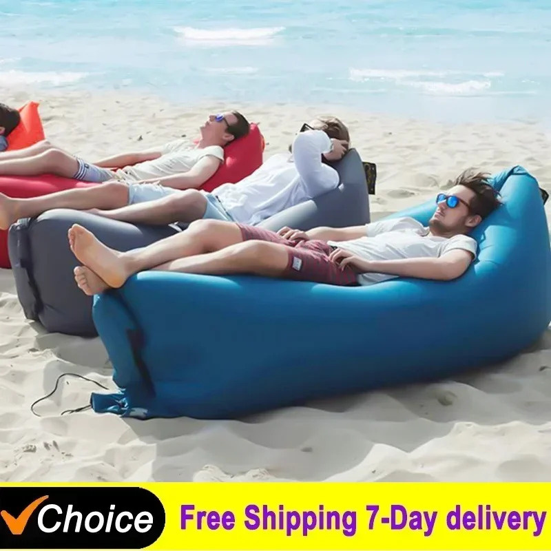 โซฟาเป่าลมพกพาสำหรับใช้งานกลาง - Bed Outdoor Camping บทวิจารณ์และราคา
