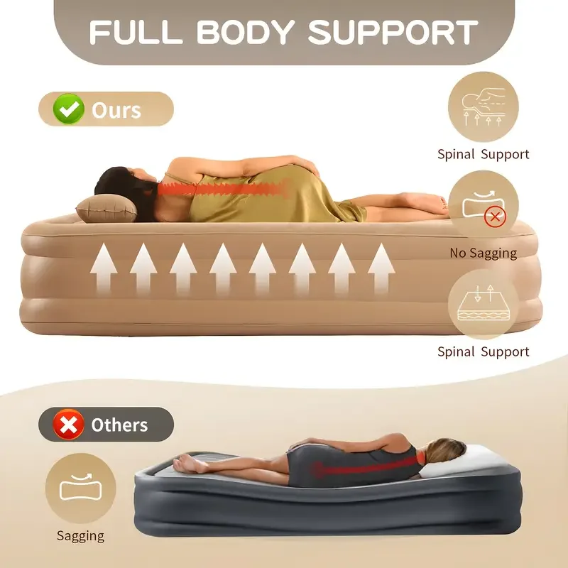 ที่นอนลมสำหรับแคมป์ปิ้งแบบพกพา - Bed Outdoor Camping บทวิจารณ์และราคา
